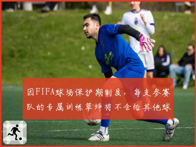 因FIFA球场保护期制度，每支参赛队的专属训练草坪将不会给其他球队使用